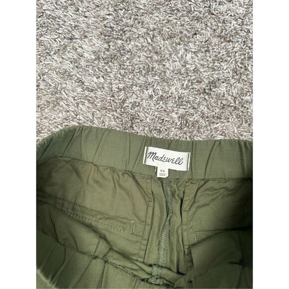 Madewell Burch Leaf Pull On Short Women XS Green Elastic Waist High Rise Pockets - Picture 3 of 9